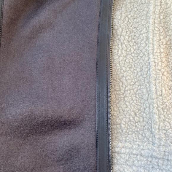 Faux suede Sherpa Moto jacket 6 - Picture 6 of 16